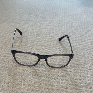 Calvin Klein Black and Silver Eyeglasses
